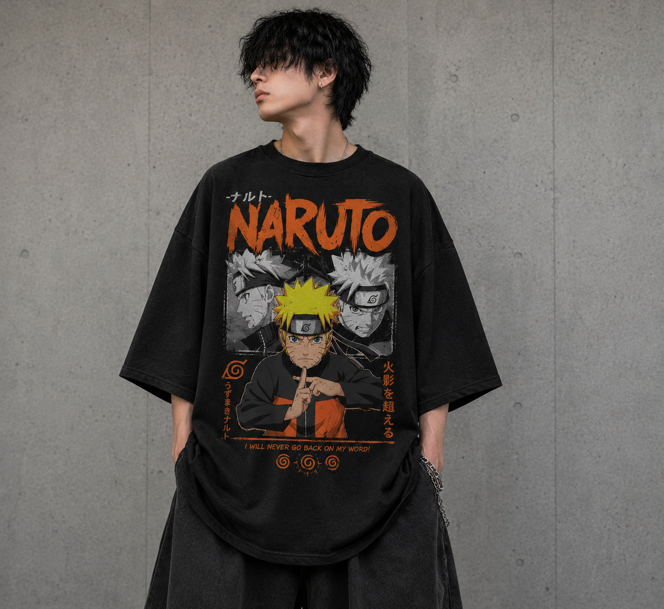 BeePunch Naruto Legacy Oversized T-Shirt