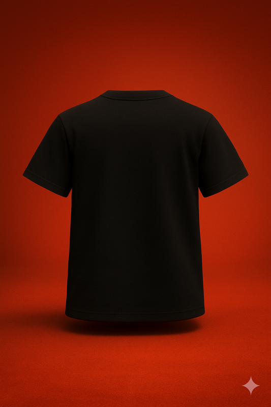 Skull Blaze Oversized Black T-Shirt β BeePunch Edition