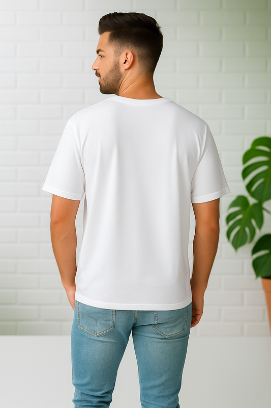 Menβs Oversized White T-Shirt β Minimal, Modern & Effortlessly Cool
