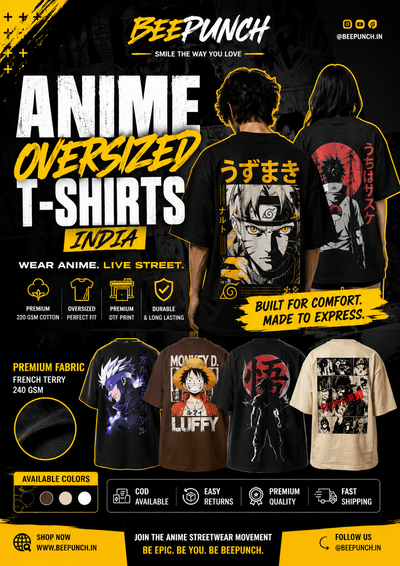 Anime Oversized T-Shirts India