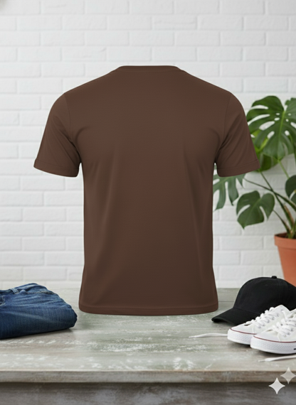 🎯 Classic Short-Sleeve Brown T-Shirt for Men: The Ultimate Everyday Essential