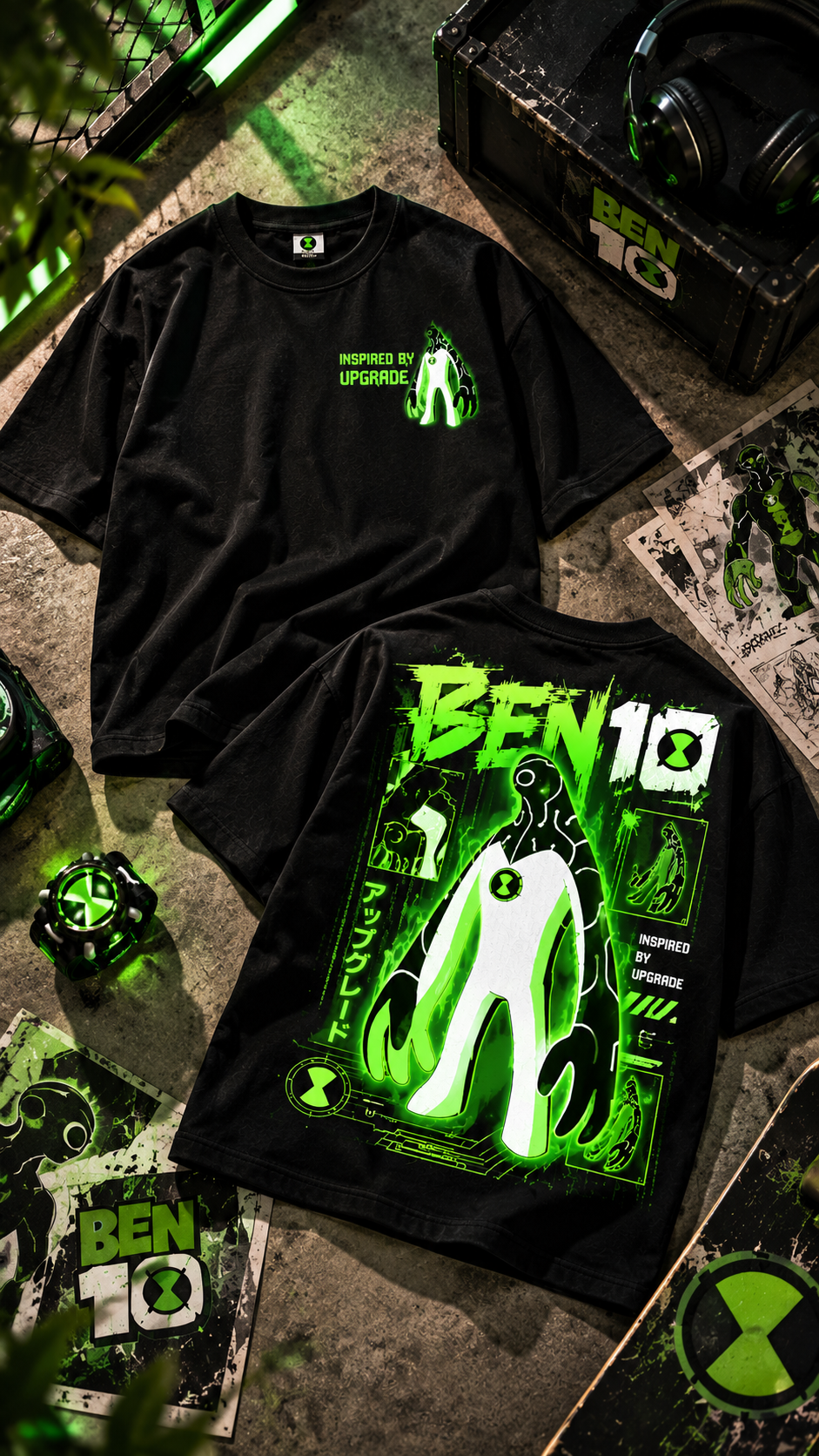 BeePunch | Ben 10: Alien Evolution – Premium Oversized Streetwear Tee