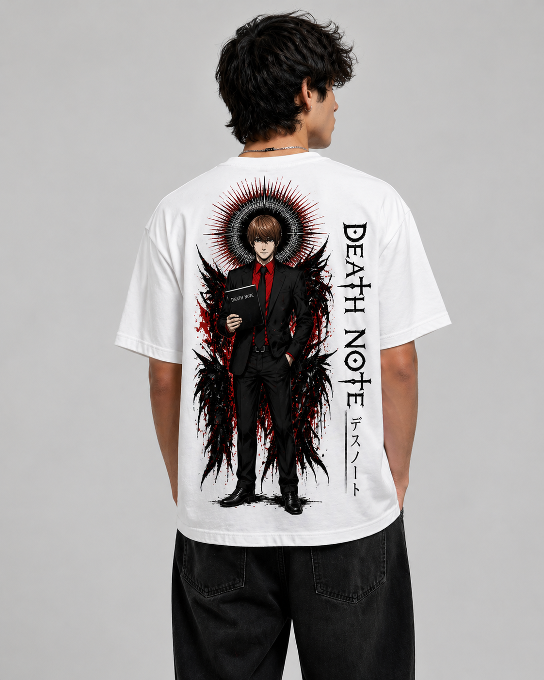 Death Note Shadow Reign Oversized Anime T-Shirt
