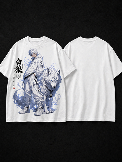 Minimal White Oversized Tee - 240 GSM French Terry