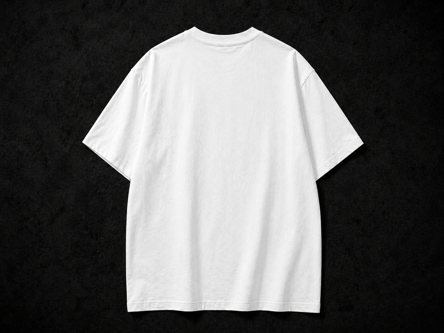 Minimal White Oversized Tee - 240 GSM French Terry