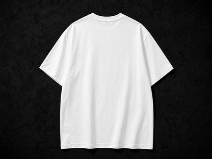 Minimal White Oversized Tee - 240 GSM French Terry