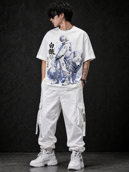 Minimal White Oversized Tee - 240 GSM French Terry