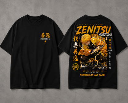 BeePunch Zenitsu Thunder Breathing Anime T-Shirt