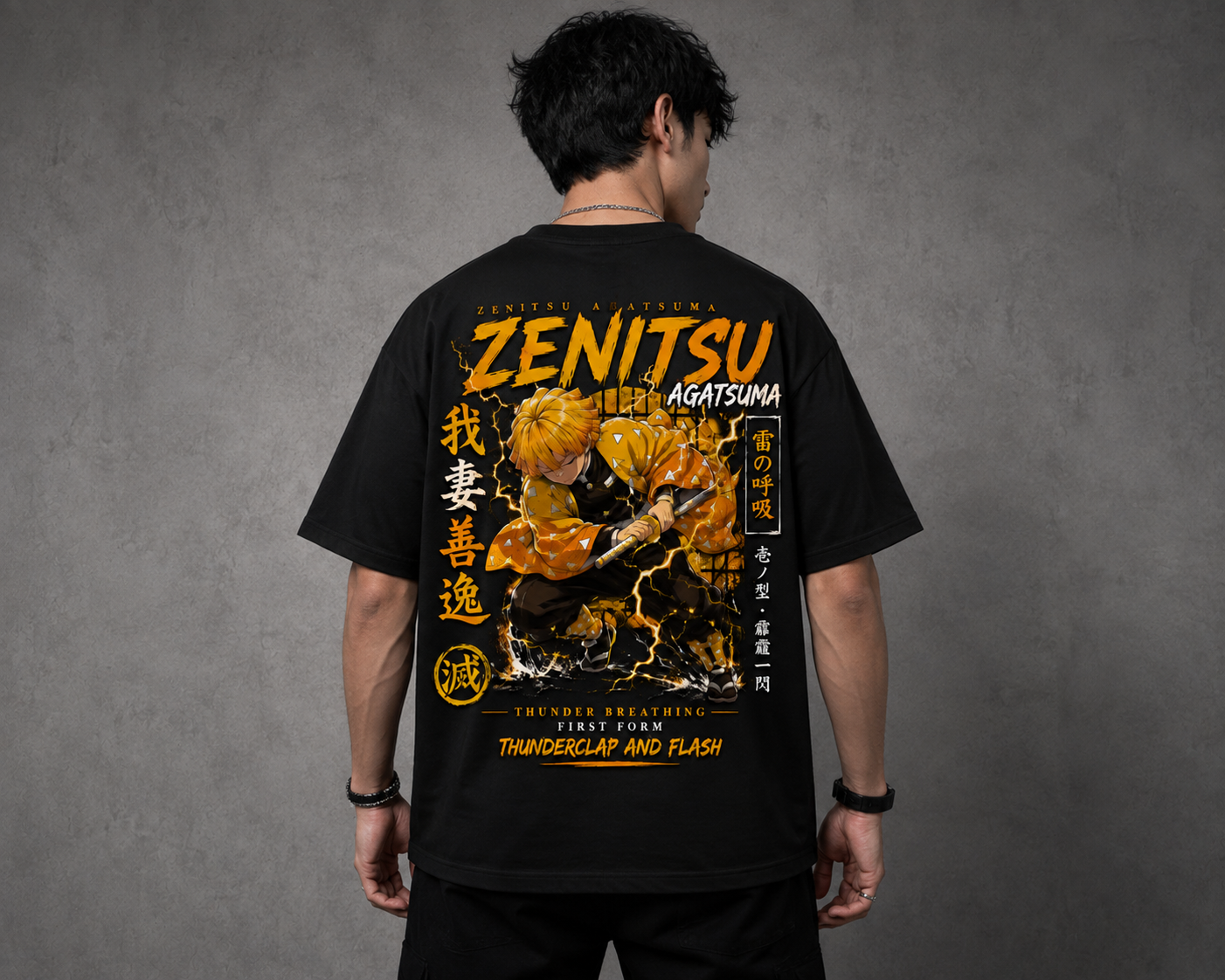 BeePunch Zenitsu Thunder Breathing Anime T-Shirt