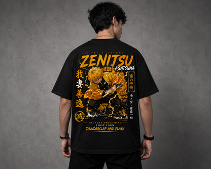BeePunch Zenitsu Thunder Breathing Anime T-Shirt