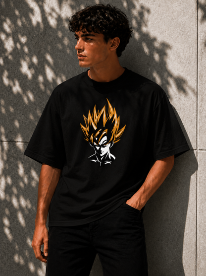 BeePunch Dragon Warrior Oversized T-Shirt | Premium Streetwear Edition