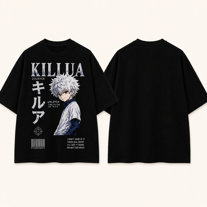 Killua Godspeed Oversized Anime Tee