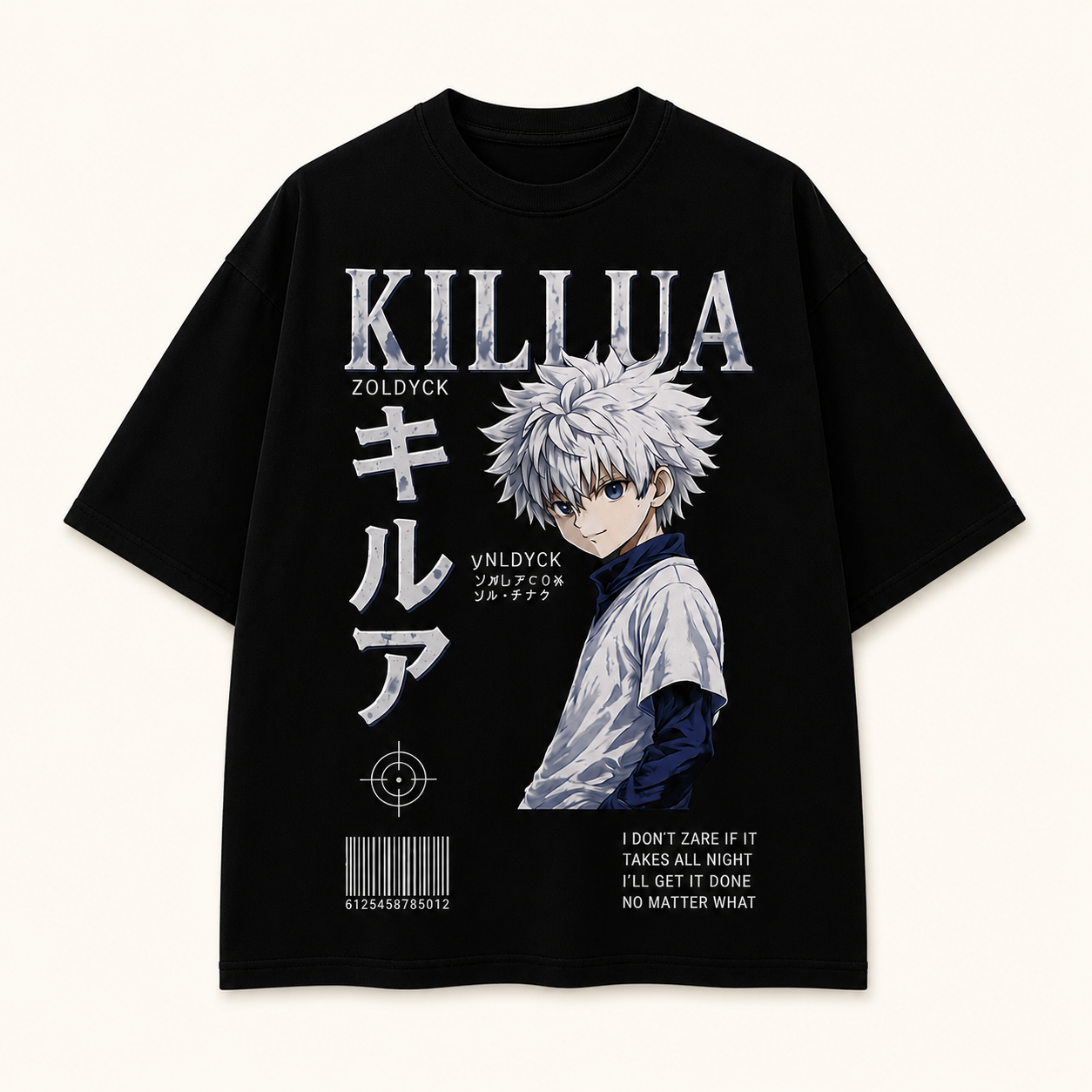 Killua Godspeed Oversized Anime Tee