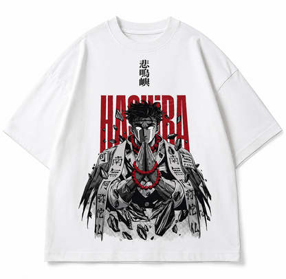 Dark Demon Slayer Shadow Hashira graphic tee back print