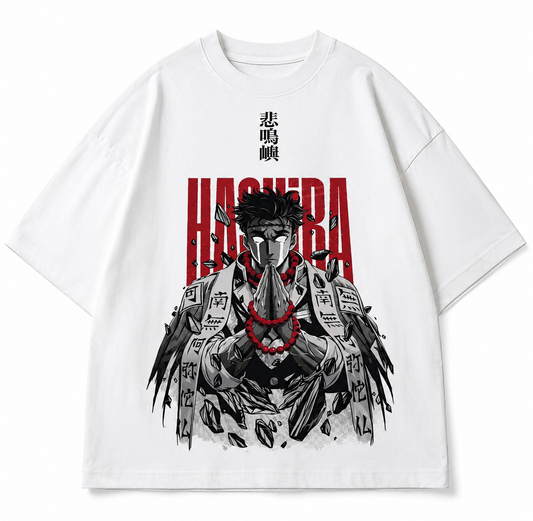 Dark Demon Slayer Shadow Hashira graphic tee back print