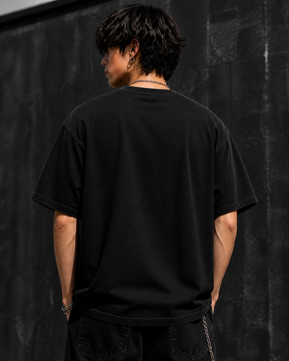 Dark Mage Sword Anime T-Shirt – Blue Aura Graphic Tee