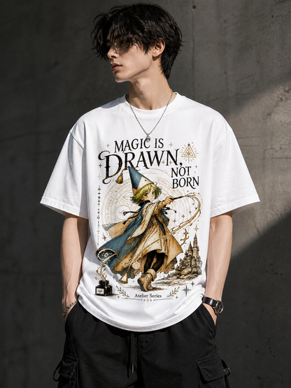 Magic Is Drawn Not Born Aesthetic T-Shirt