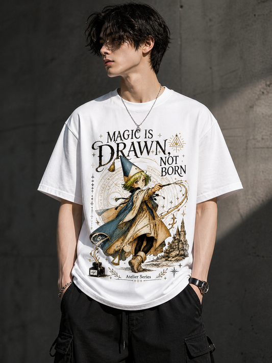 Magic Is Drawn Not Born Aesthetic T-Shirt