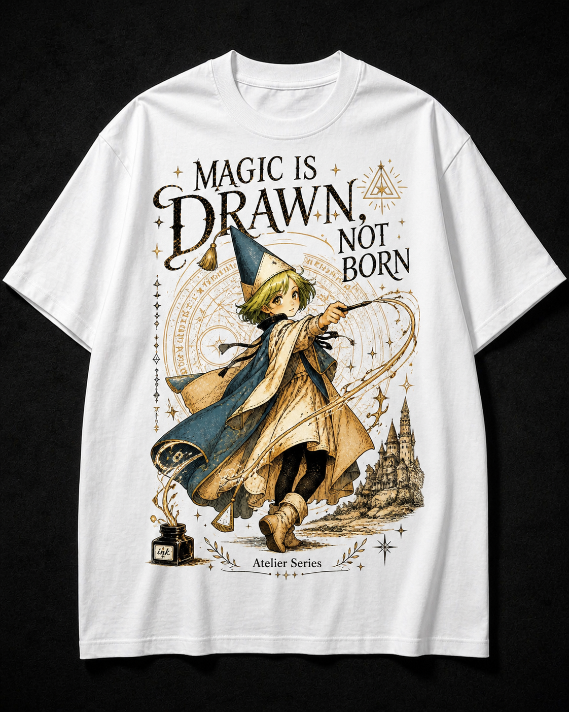 Magic Is Drawn Not Born Aesthetic T-Shirt