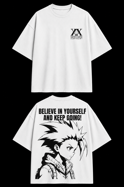 Japanese manga inspired BeePunch oversized tee styling