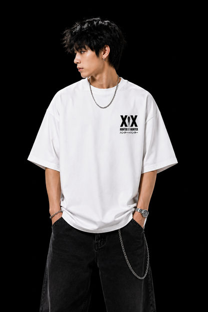 BeePunch Japanese streetwear oversized anime T-shirt front view