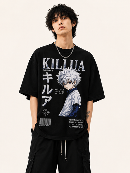 Killua Godspeed Oversized Anime Tee