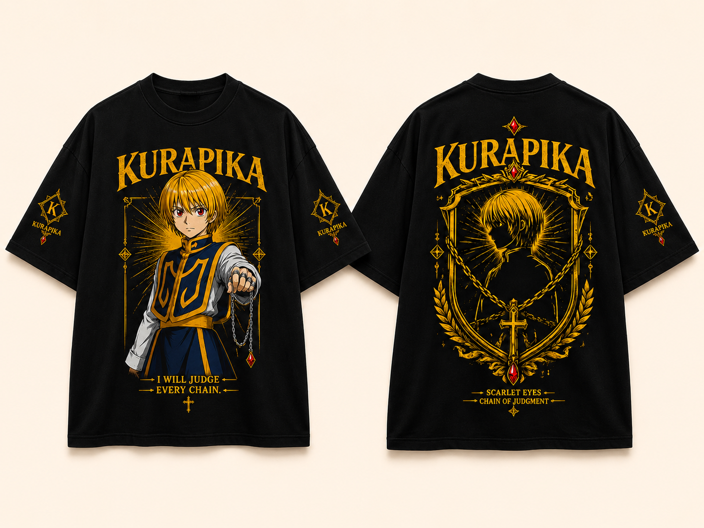Kurapika Chain of Judgment Oversized Tee