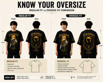 Kurapika Chain of Judgment Oversized Tee