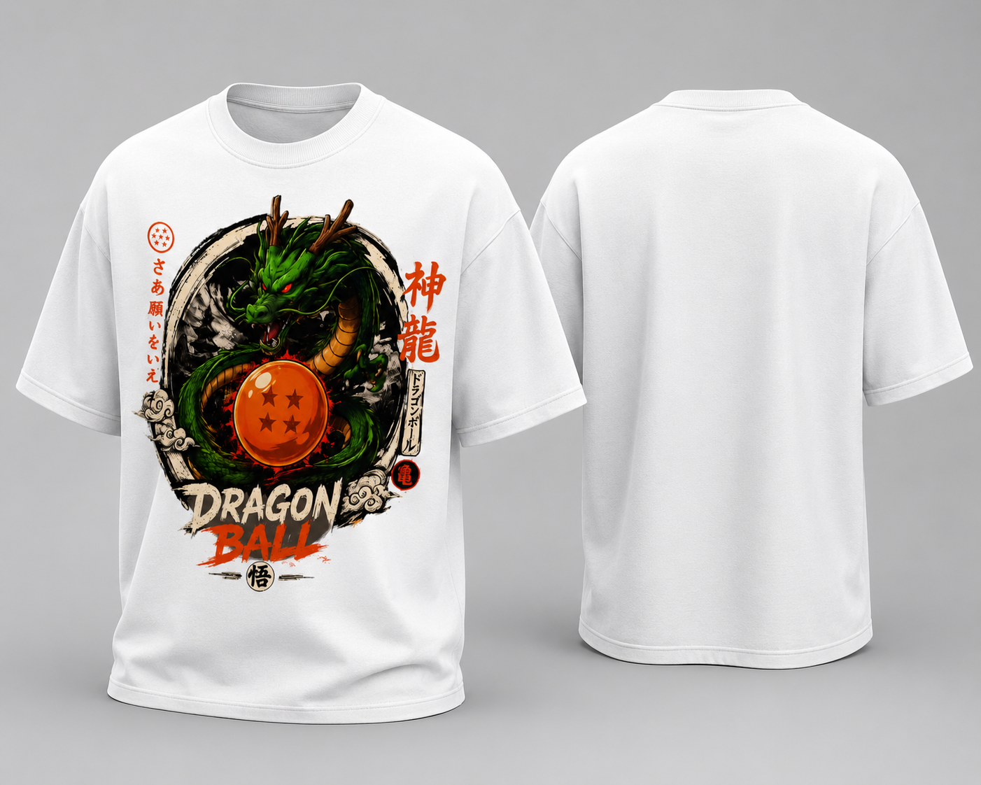 Anime Dragon Graphic Oversized T-Shirt | Premium Cotton Streetwear