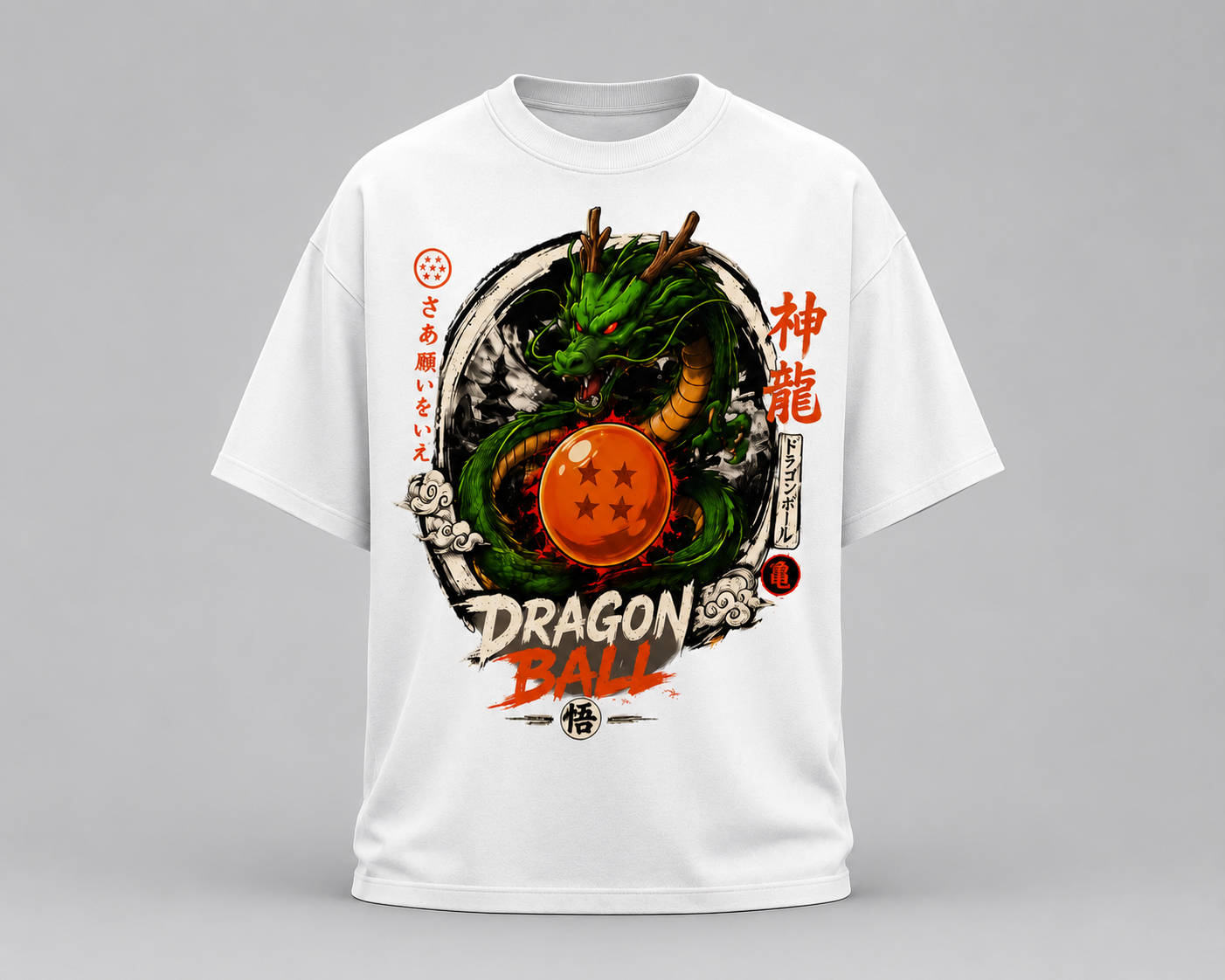 Anime Dragon Graphic Oversized T-Shirt | Premium Cotton Streetwear