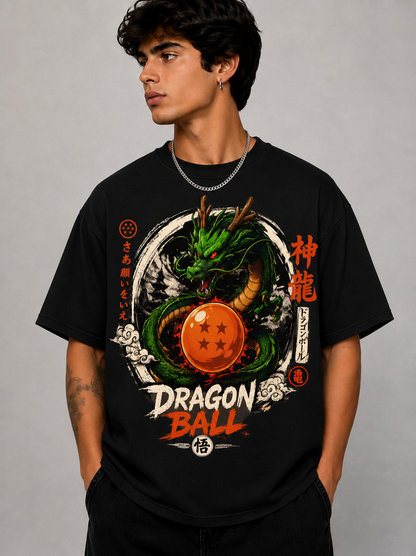 Anime Dragon Graphic Oversized T-Shirt | Premium Cotton Streetwear