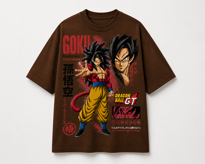 BeePunch SSJ4 Goku premium French Terry T-shirt
