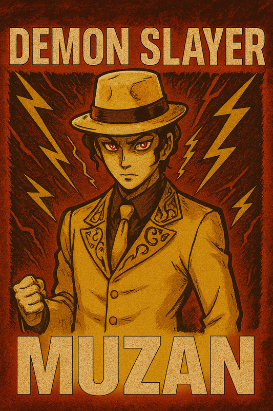 Muzan Kibutsuji Graphic Oversized Tee – BeePunch Anime Wear