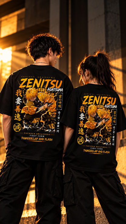 BeePunch Zenitsu Thunder Breathing Anime T-Shirt