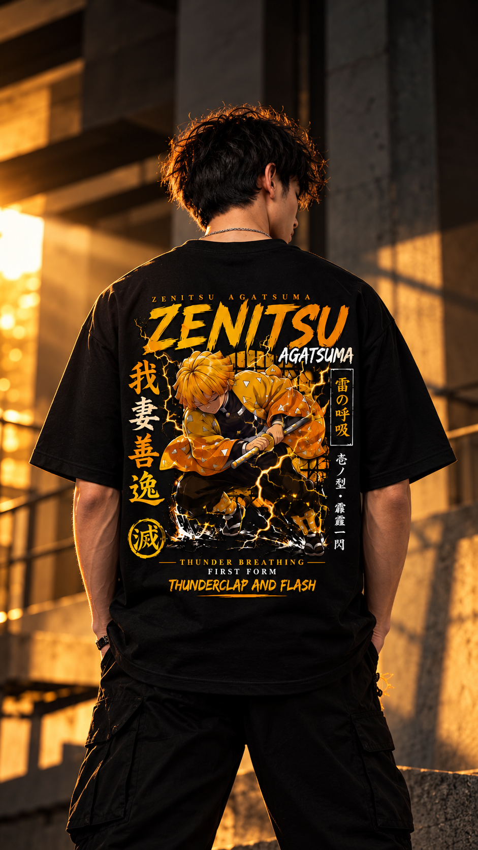 BeePunch Zenitsu Thunder Breathing Anime T-Shirt
