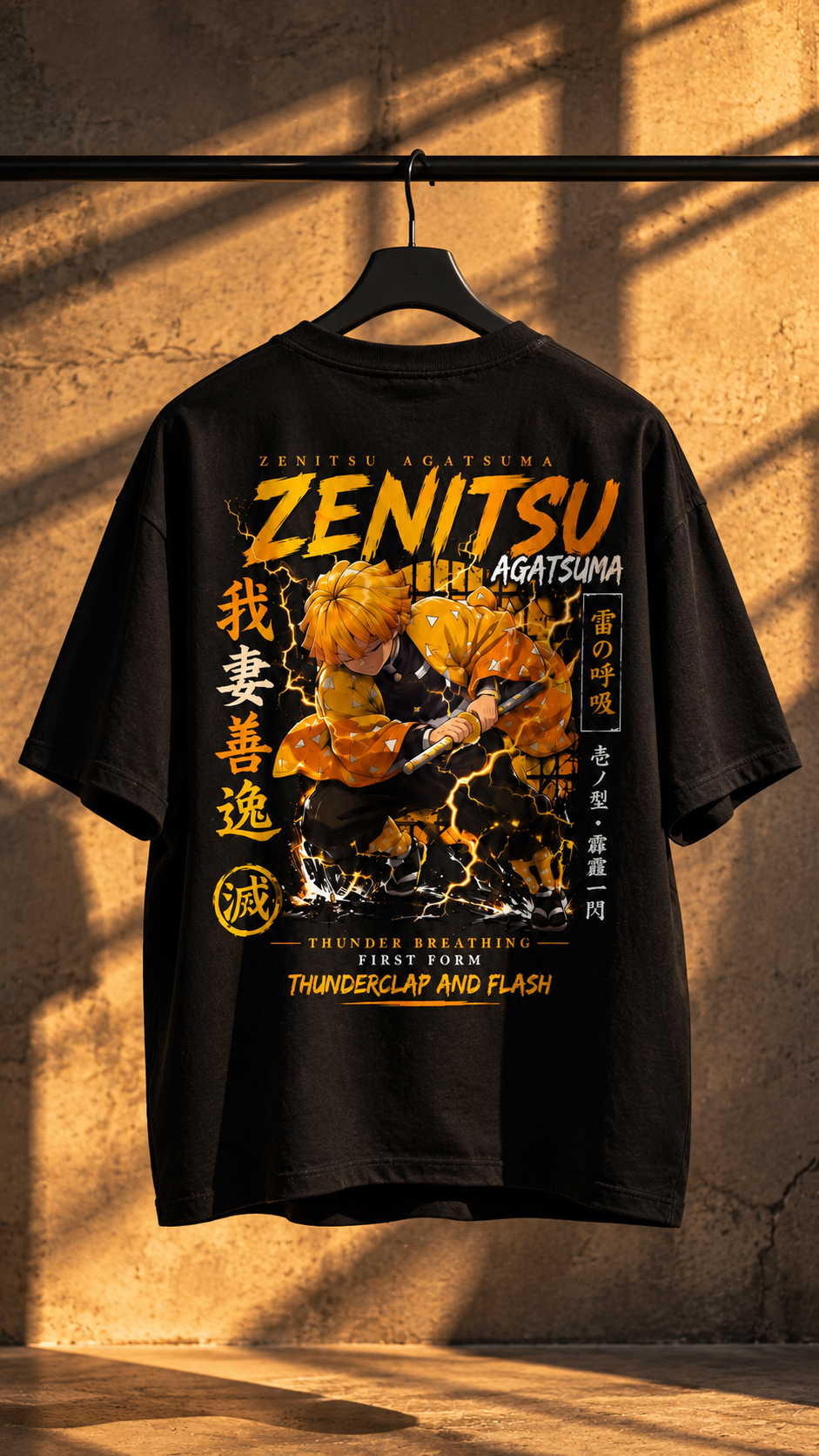 BeePunch Zenitsu Thunder Breathing Anime T-Shirt