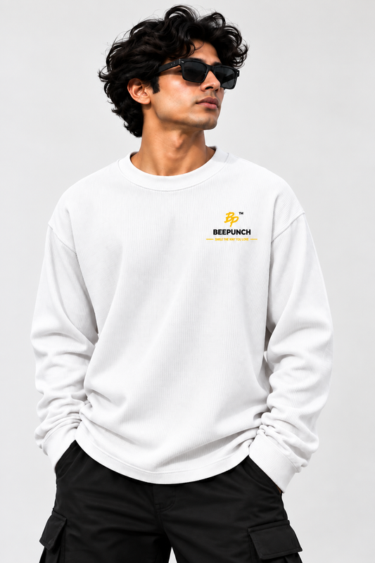BeePunch White Waffle T-Shirt