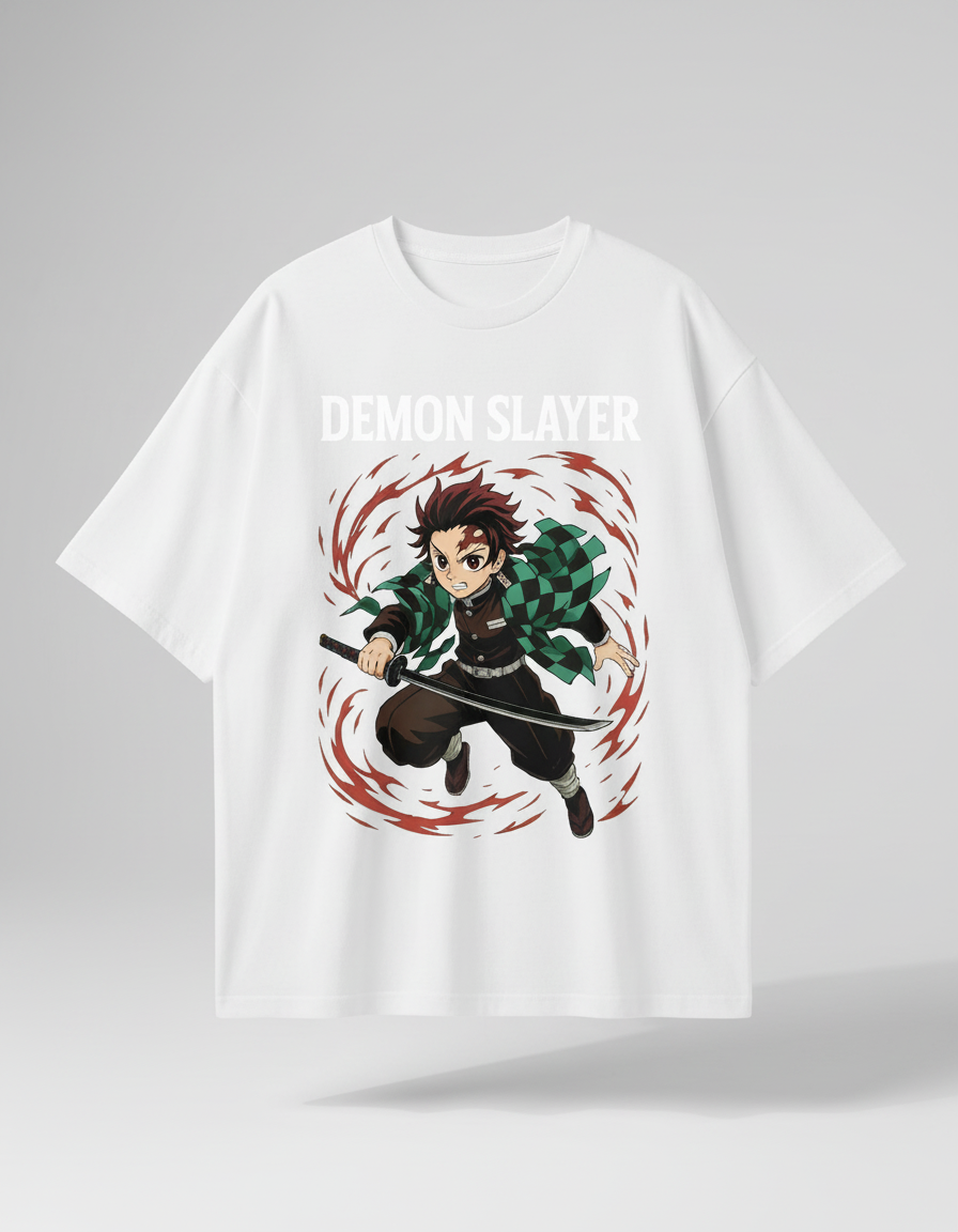 Demon Slayer Anime Oversized T-Shirt – Premium Streetwear