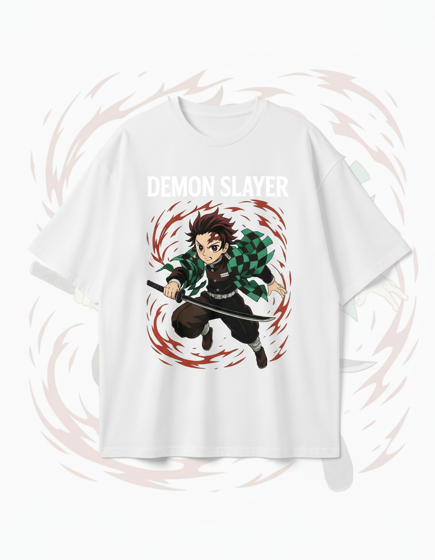 Demon Slayer Anime Oversized T-Shirt – Premium Streetwear