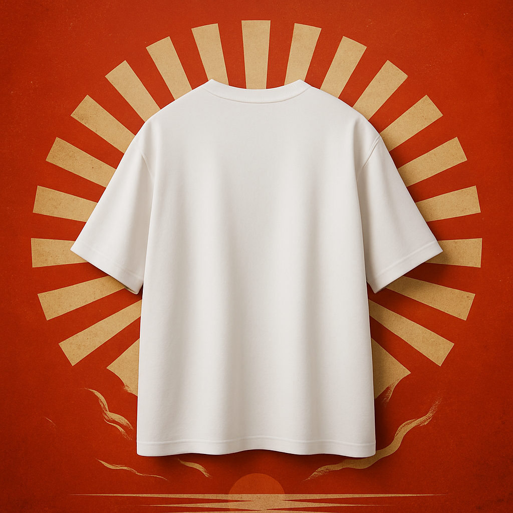 Sunburst Skull Oversized Graphic T-Shirt – Retro Vintage Illustration Tee