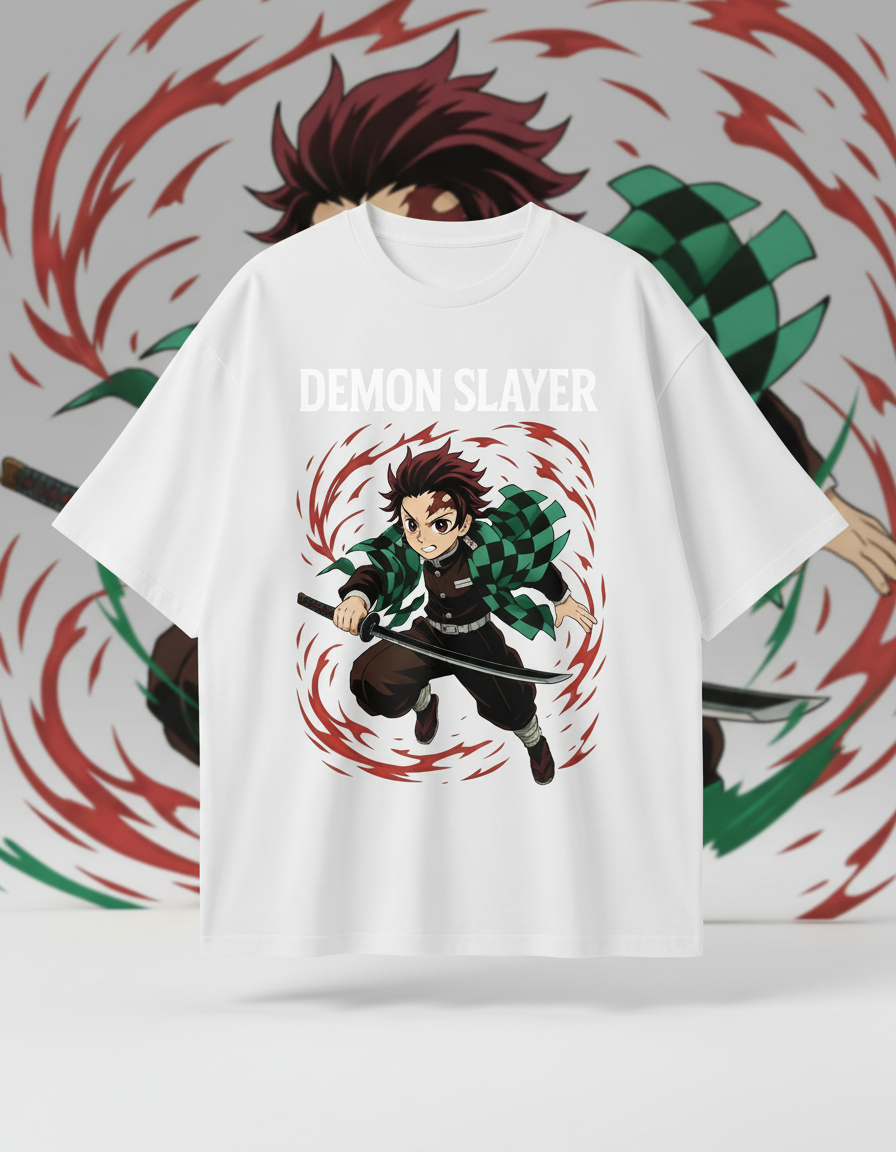 Demon Slayer Anime Oversized T-Shirt – Premium Streetwear